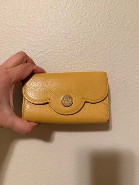 See By Chloe Yellow Leather Snap-Closure Wallet